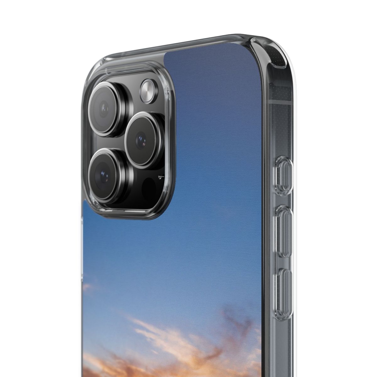 Clear Impact-Resistant Case - Sunset Peaks