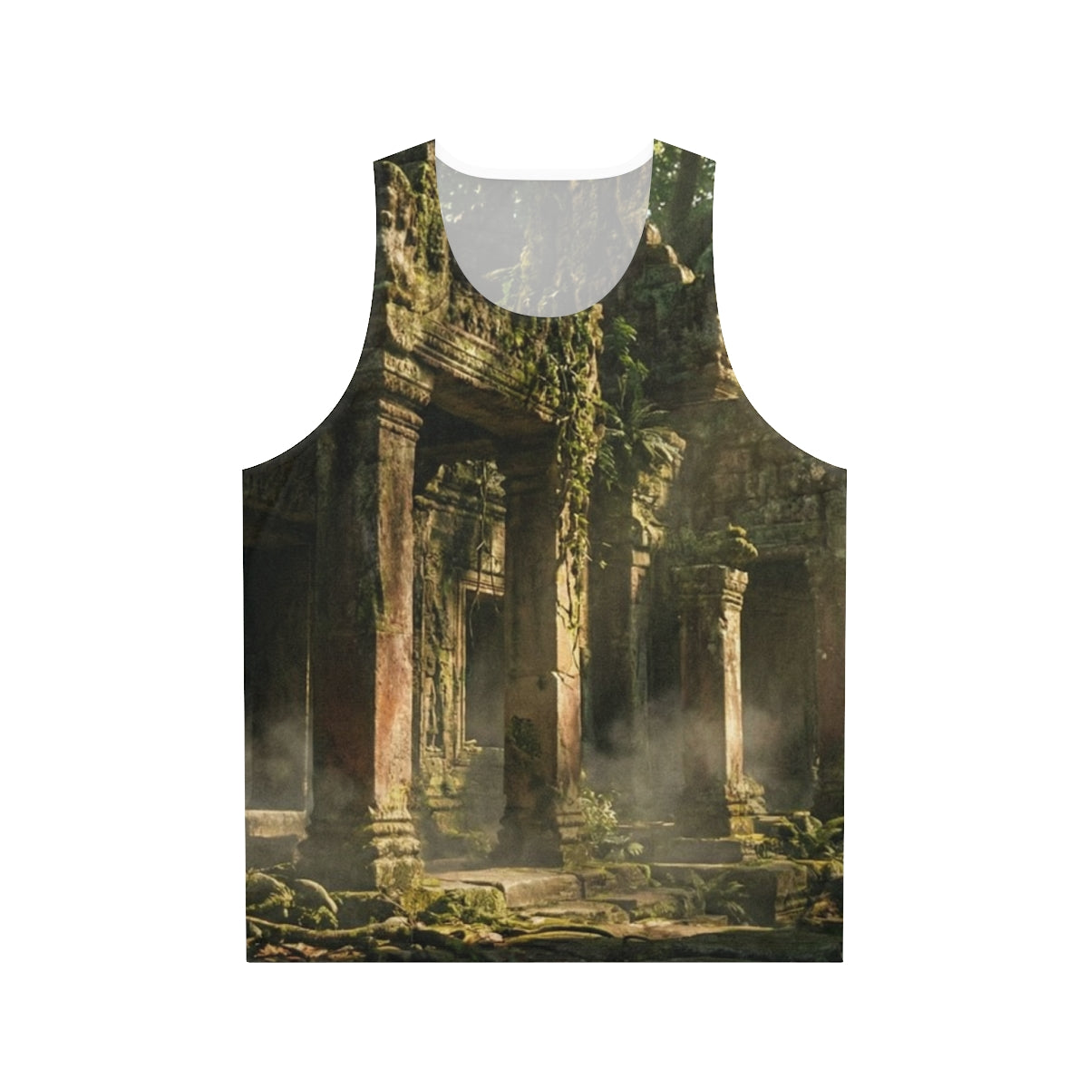 Unisex Tank Top - Temple Canopy Haven | Echovira Gallery
