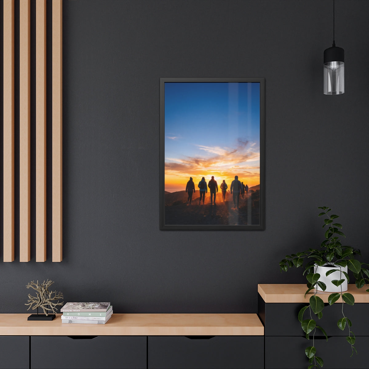 Framed Poster - Sunset Silhouette