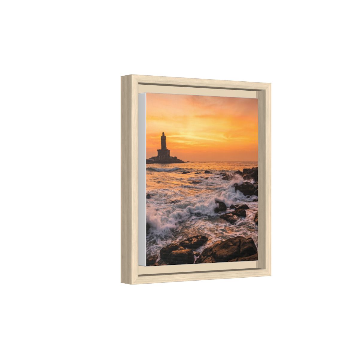 Framed Matte Canvas - Majestic Golden Coast