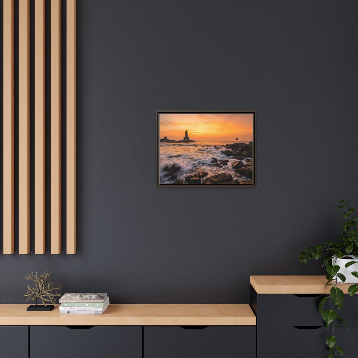 Framed Matte Canvas - Majestic Golden Coast