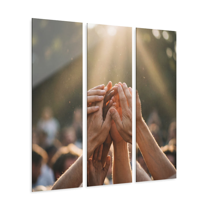Acrylic Prints - Golden Rays of Unity Wall Art