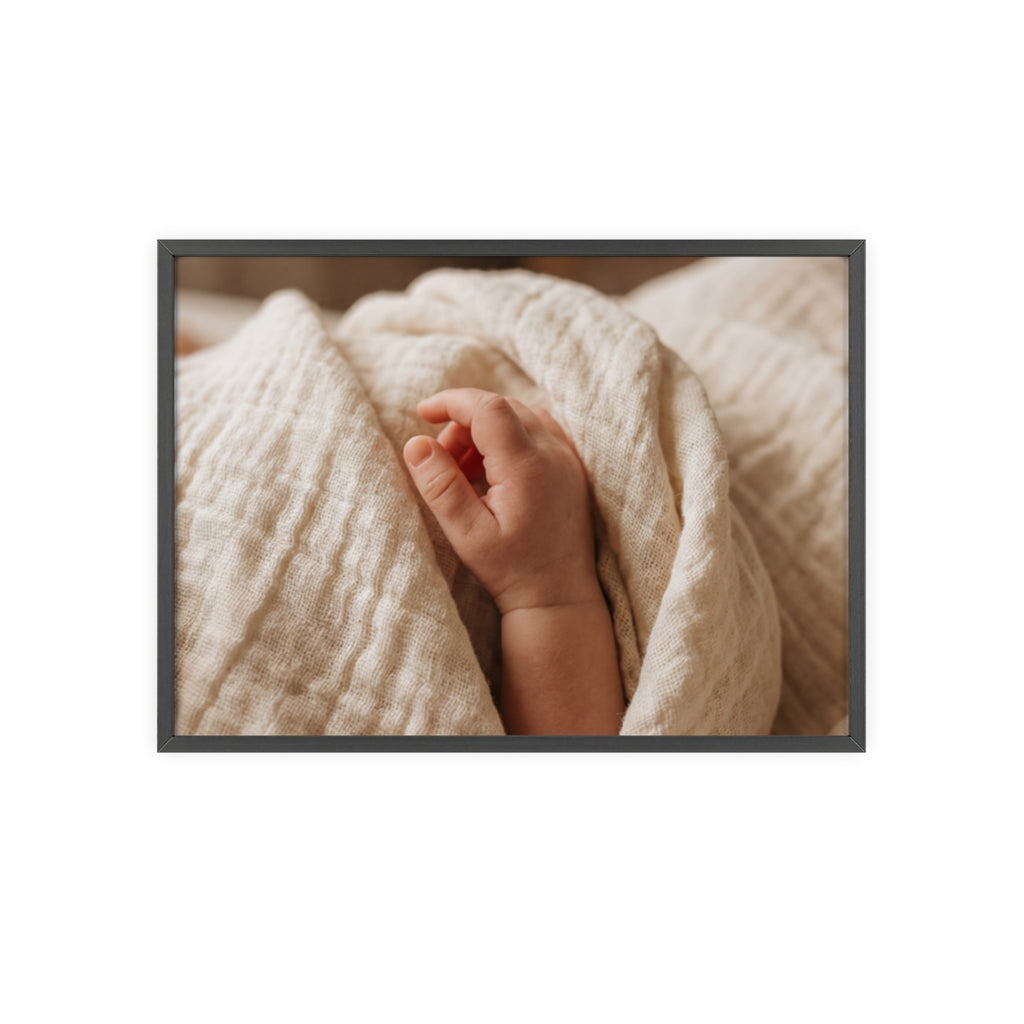 Posters with Wooden Frame - Soft Neutral Art