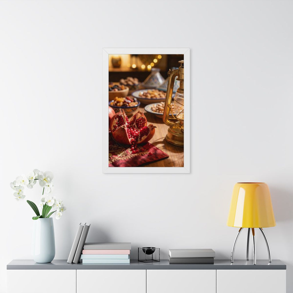 Framed Vertical Poster - Twilight Lantern Feast (11×14... |...
