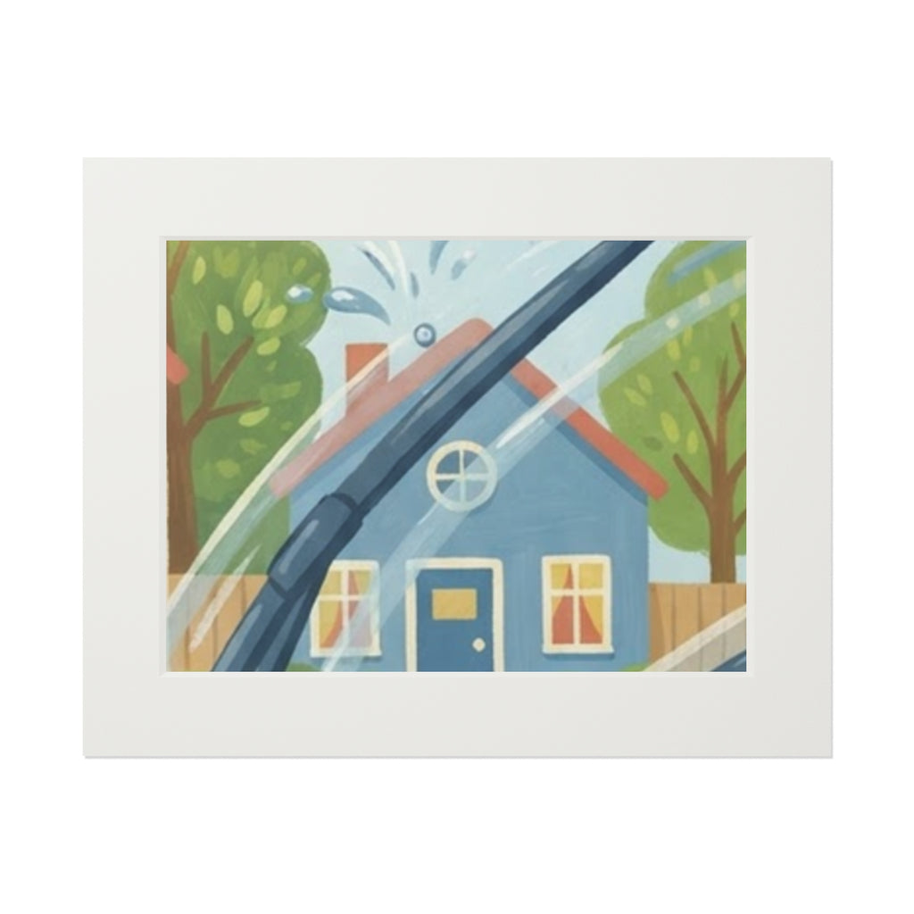 Fine Art Print Passepartout - Rain & Shine — Landscape... |...
