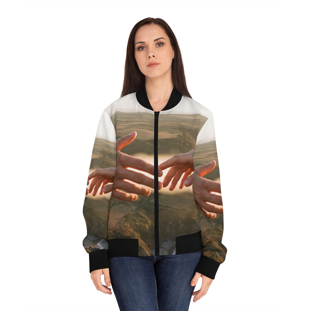 Women's Bomber Jacket - The Infinite Touch | Ethereal... |...