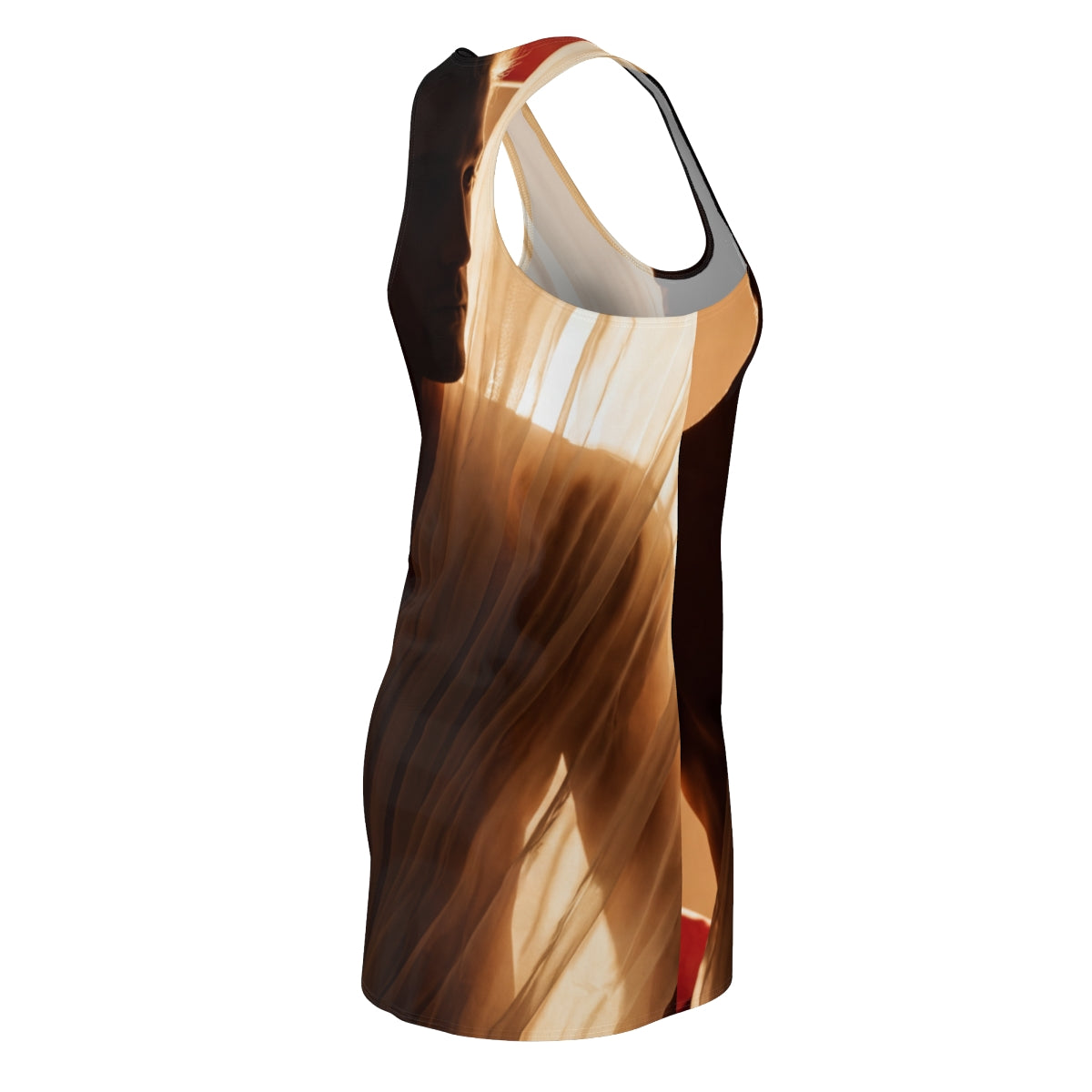 Crimson Silhouette Racerback Dress
