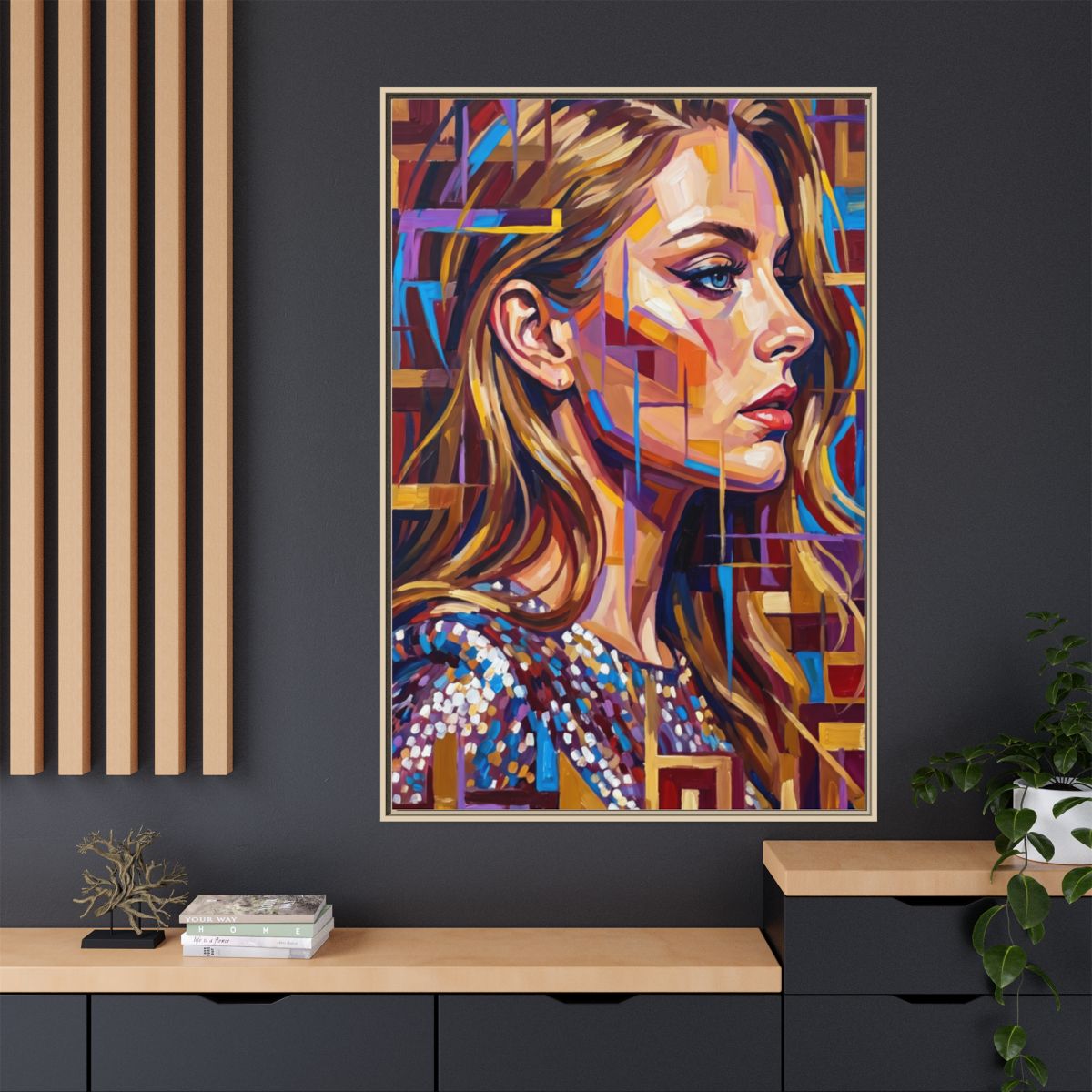 Framed Matte Canvas - Shattered Elegance (8×10, 9×12, 11×14...