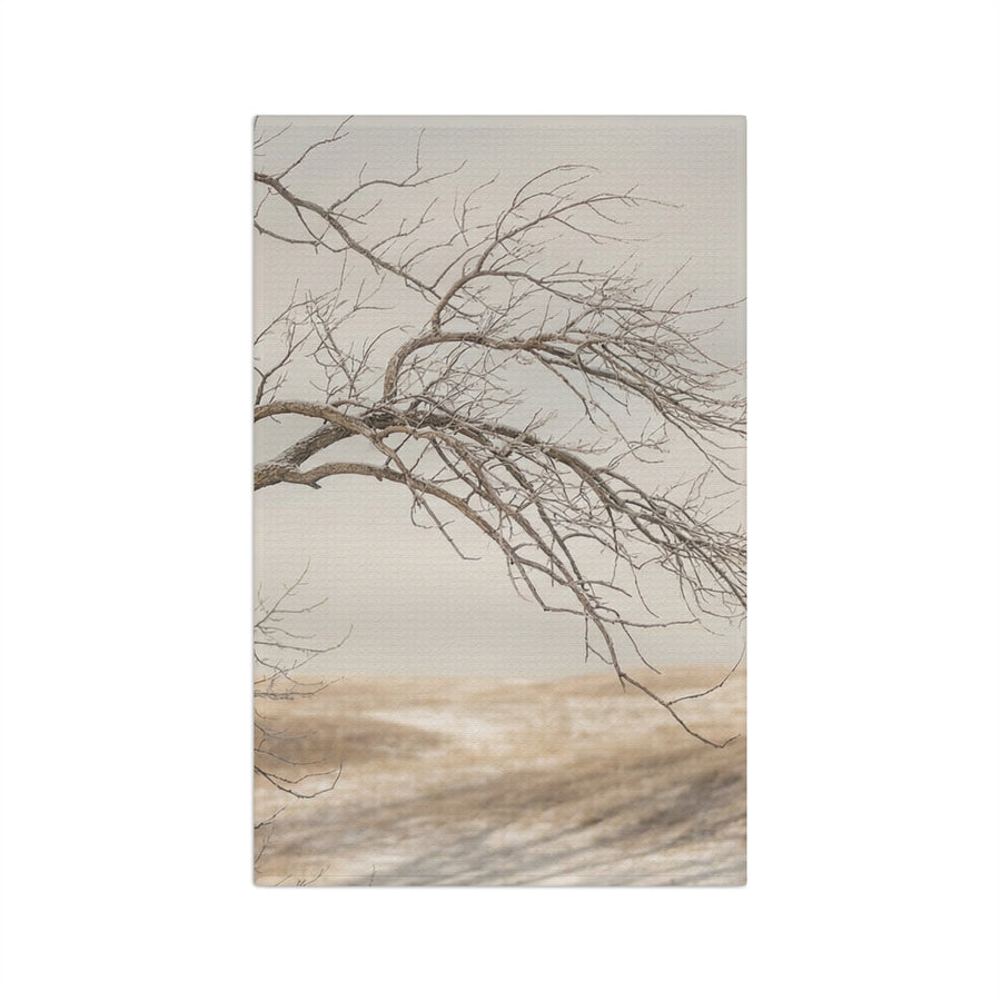 Microfiber Tea Towel - Rustic Winter Woods