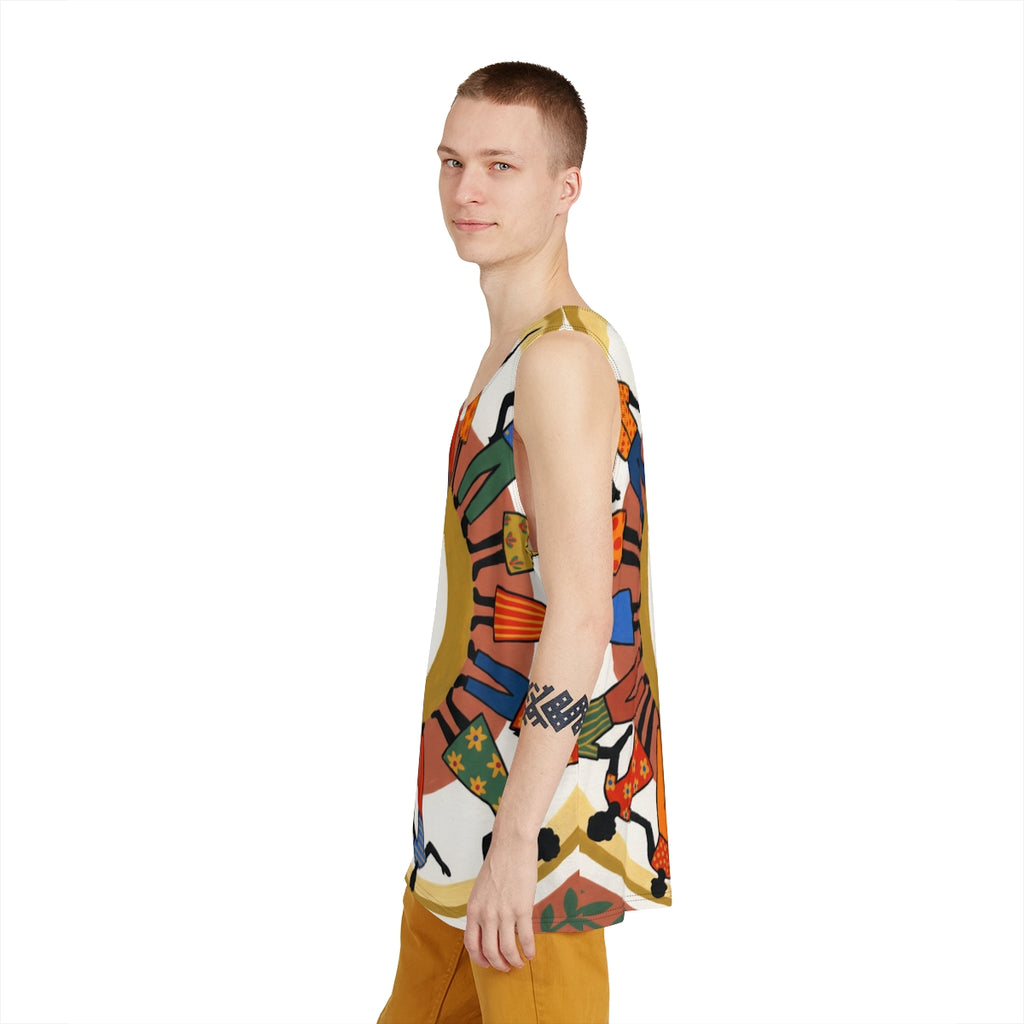 Men's Tank - Unity Mandala Folk Art | Echovira Gallery