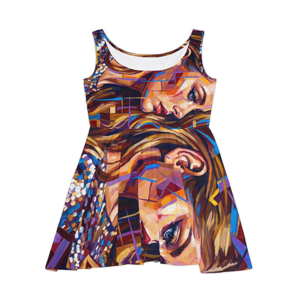 Women's Skater Dress - Shattered Elegance | Echovira Gallery