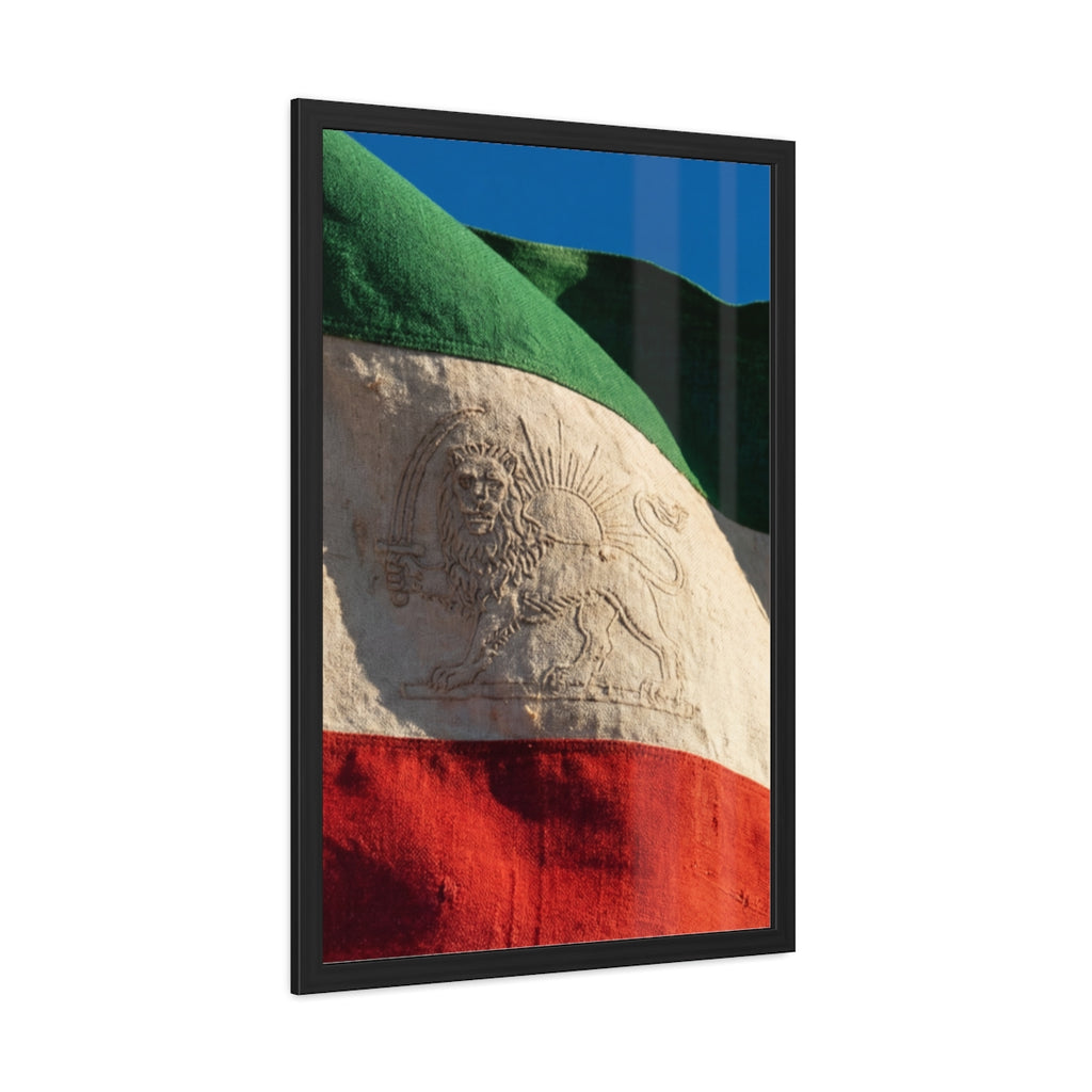 Framed Wall Art - Heritage Flag — Portrait