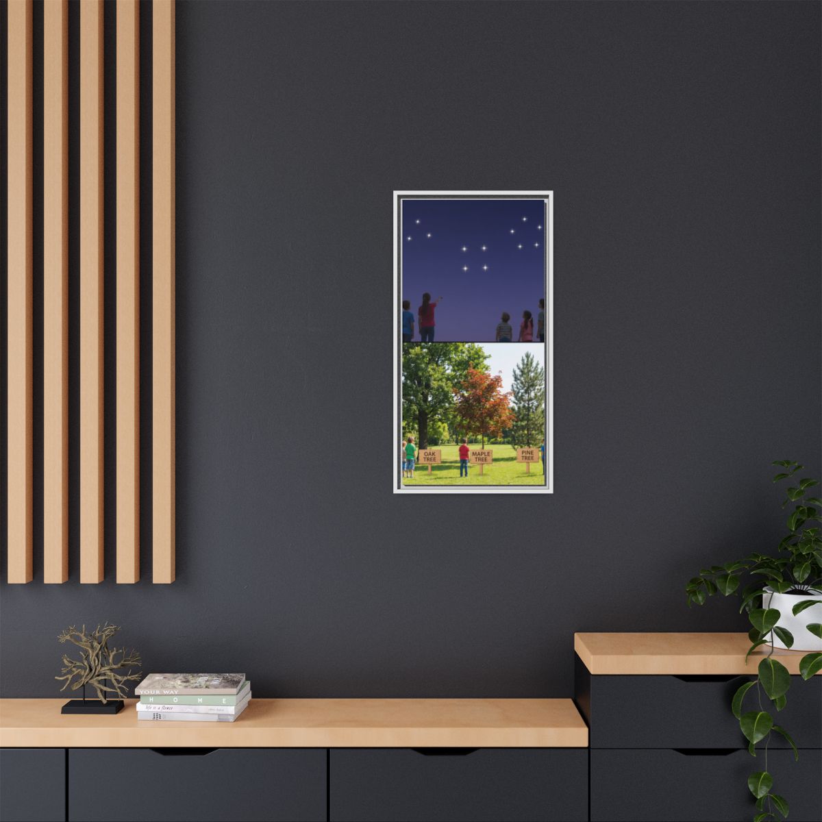 Framed Matte Canvas - Discovery — White / 1.25"