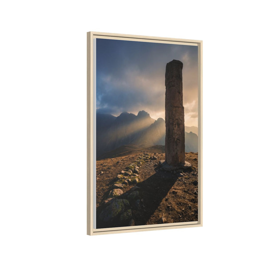 Framed Matte Canvas - Sun Peak