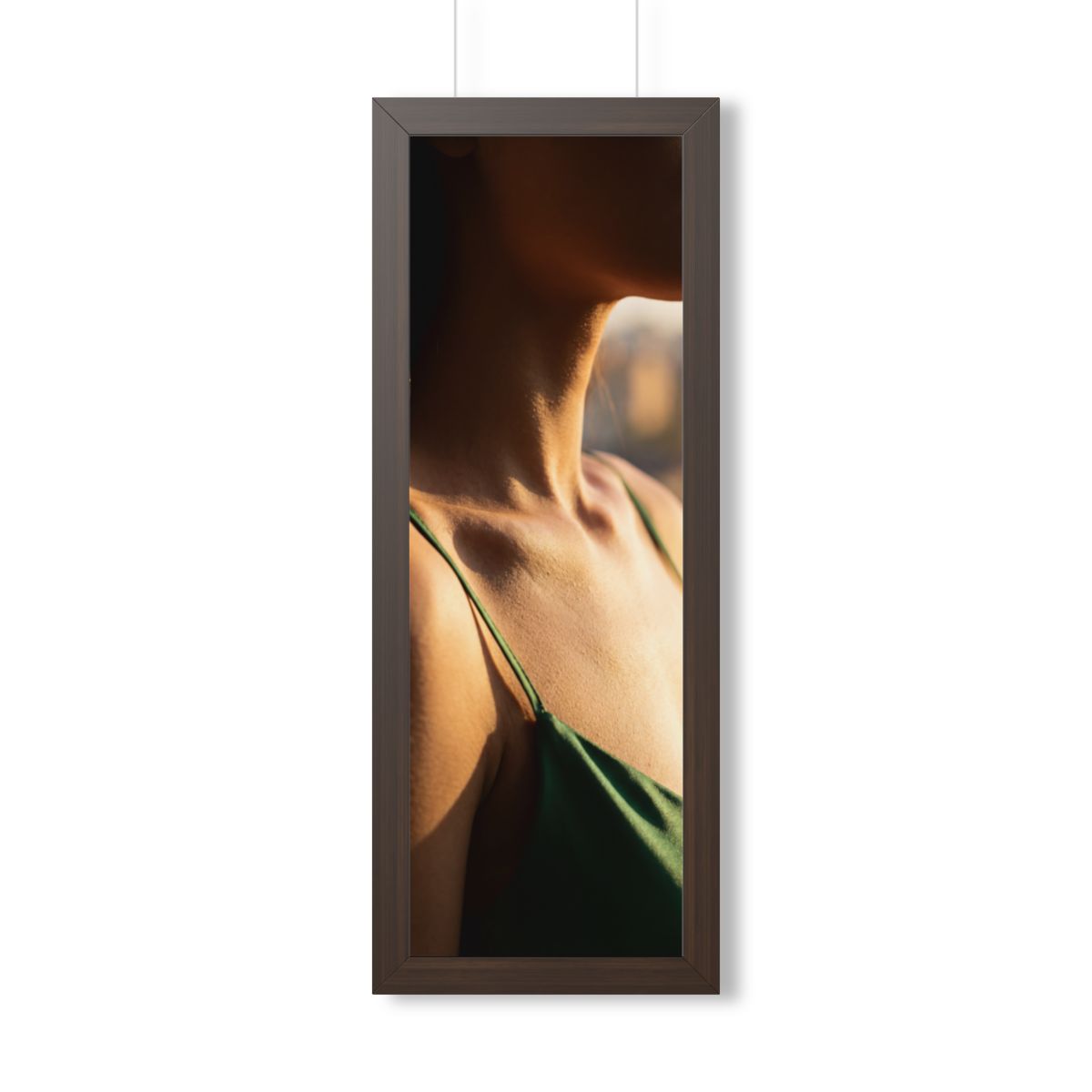 Framed Vertical Poster - Golden Hour Glow - Minimalist... |...