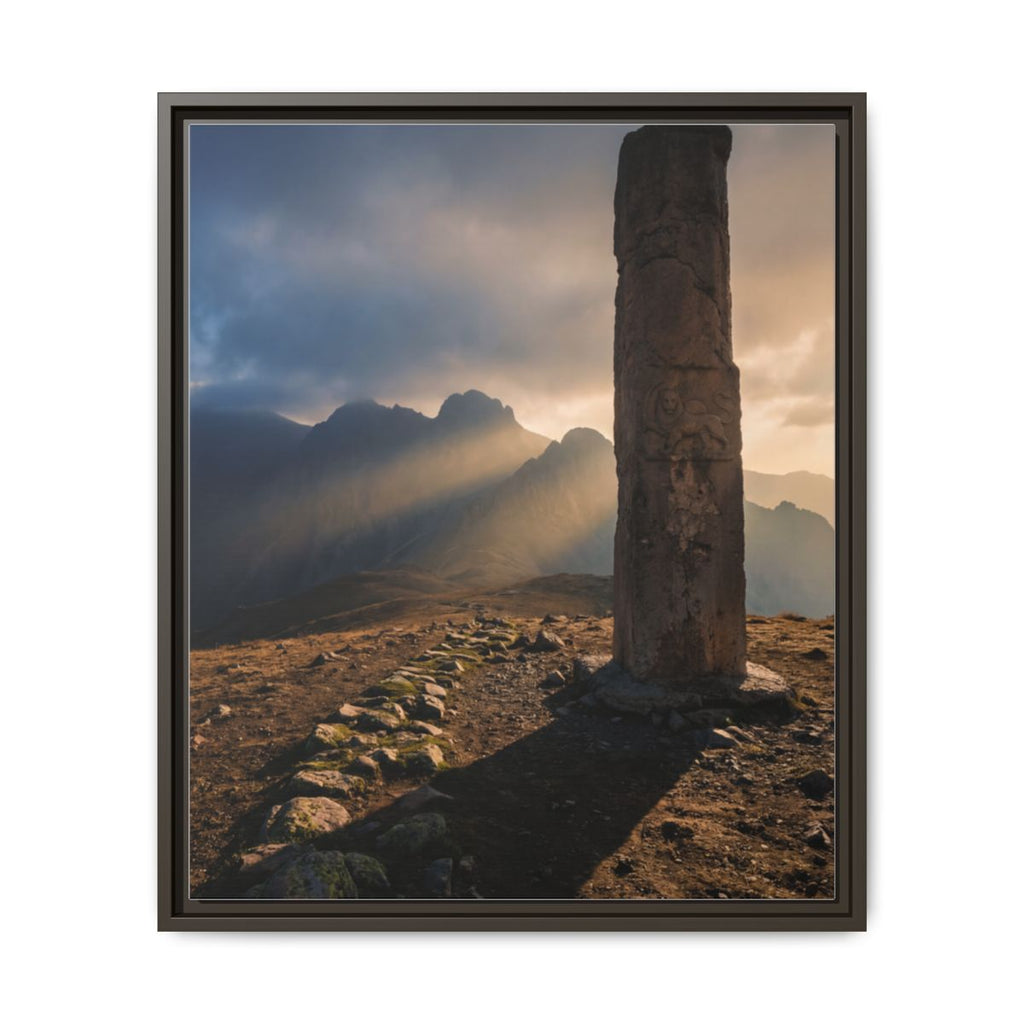 Framed Matte Canvas - Sun Peak