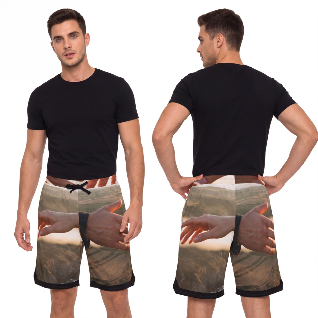 Men's Basketball Rib Shorts - The Infinite Touch | Ethereal...
