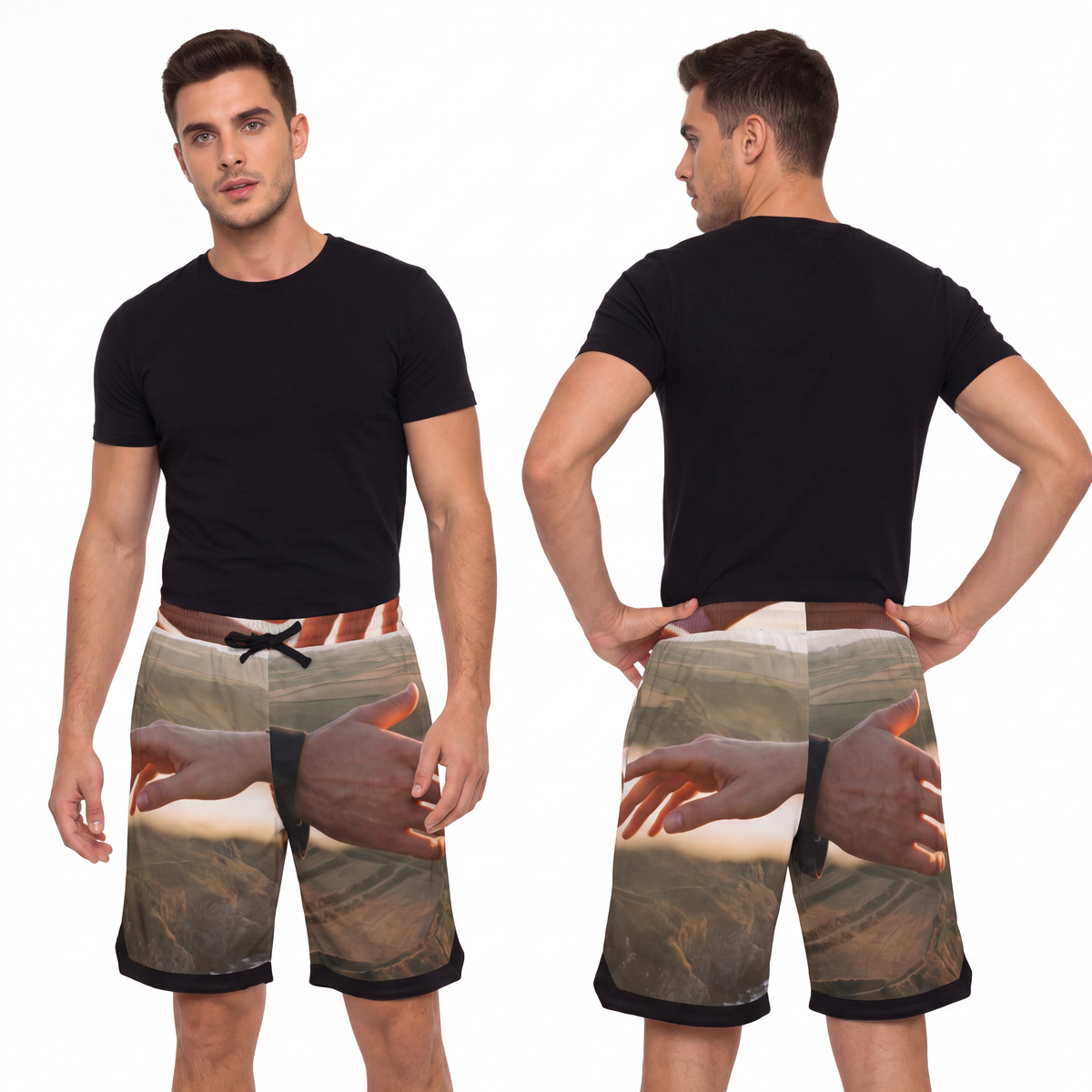 Men's Basketball Rib Shorts - The Infinite Touch | Ethereal...