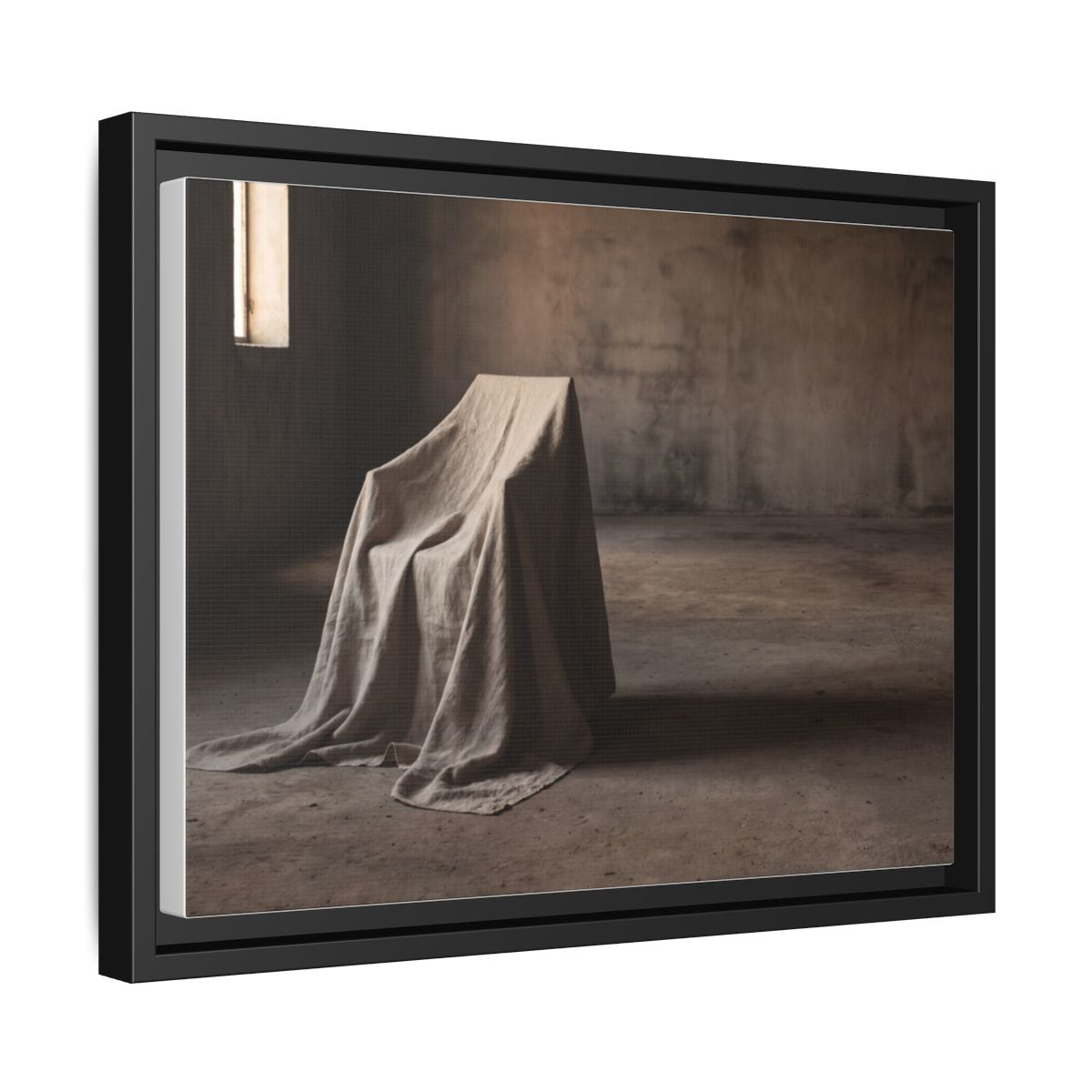 Framed Matte Canvas - Wabi-Sabi Silhouette Art — Black / 1.25"