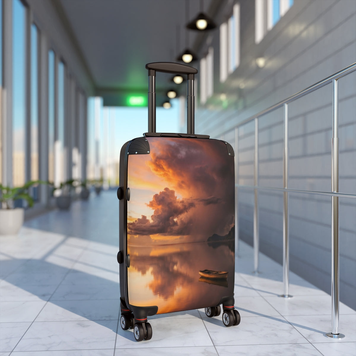 Suitcase - Golden Horizon Travel Case | Echovira Gallery