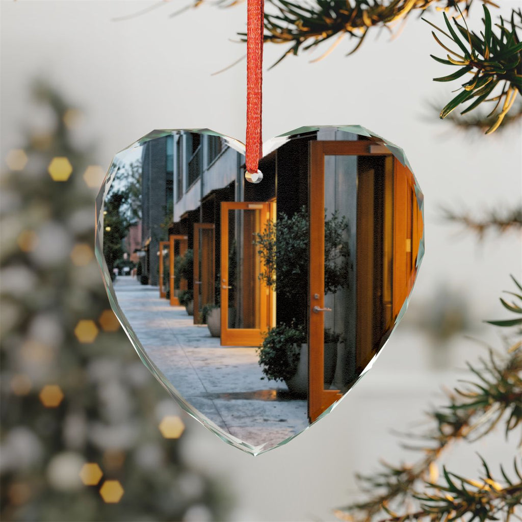 Crystal Glass Ornament - Twilight Courtyard | Echovira...