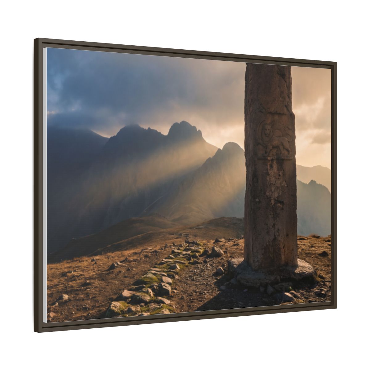 Framed Matte Canvas - Sun Peak