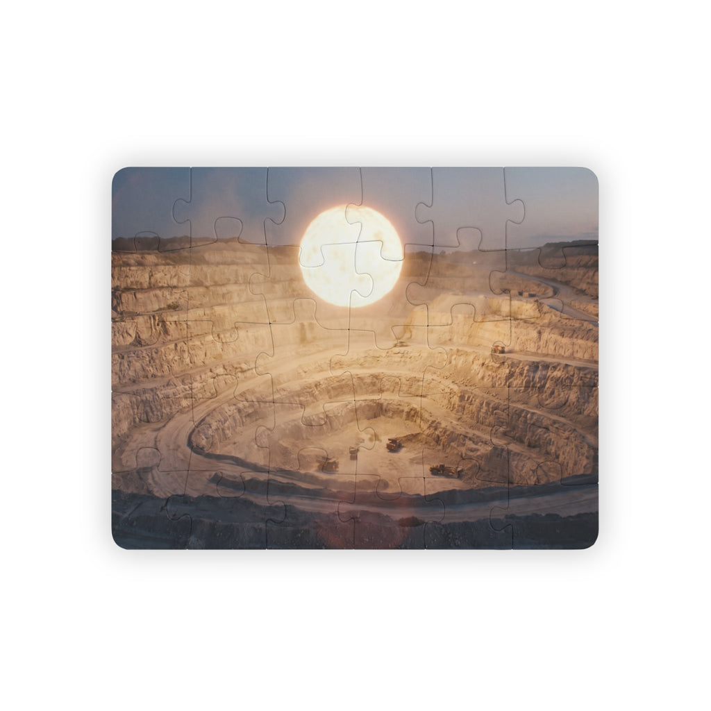 Kids' Puzzle with Celestial Sun Quarry Art