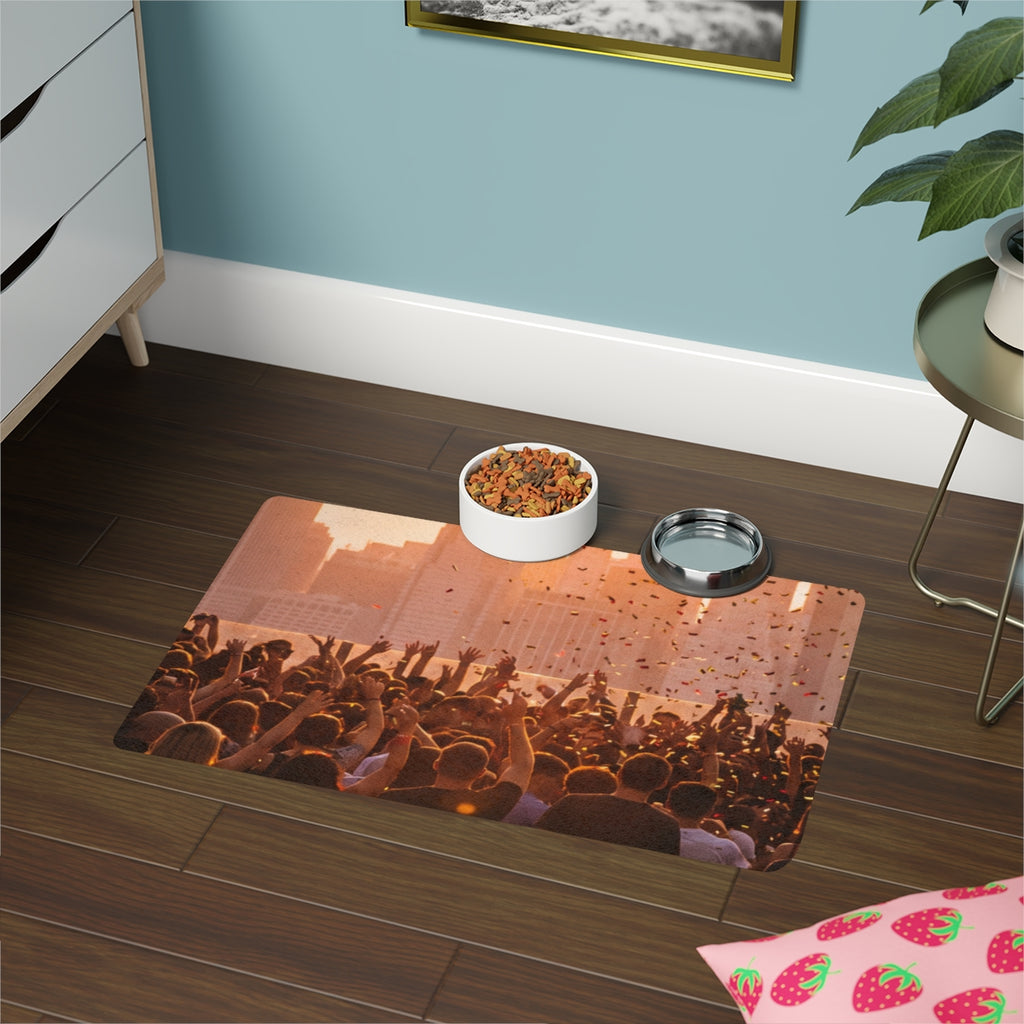 Pet Food Mat (12x18) - City Lights | Echovira Gallery