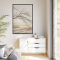 Matte Canvas, Framed - Winter Branch Solitude Landscape —......