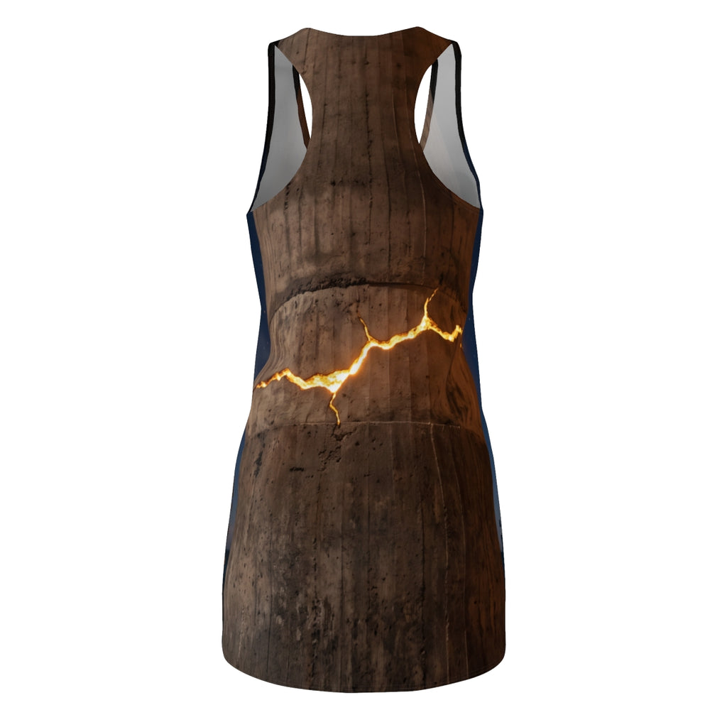 Women's Cut & Sew Racerback Dress - Golden Fissure |...