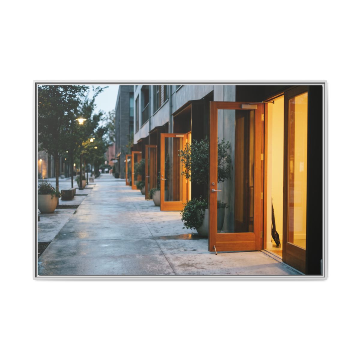 Matte Canvas, Framed - Twilight Promenade (10×8, 12×9... |...