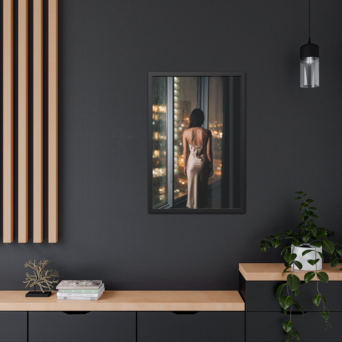 Framed Posters - Urban Solitude — Portrait