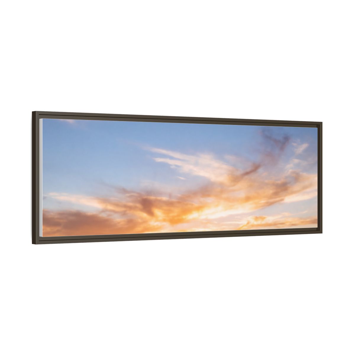 Framed Canvas - Sunset Silhouette