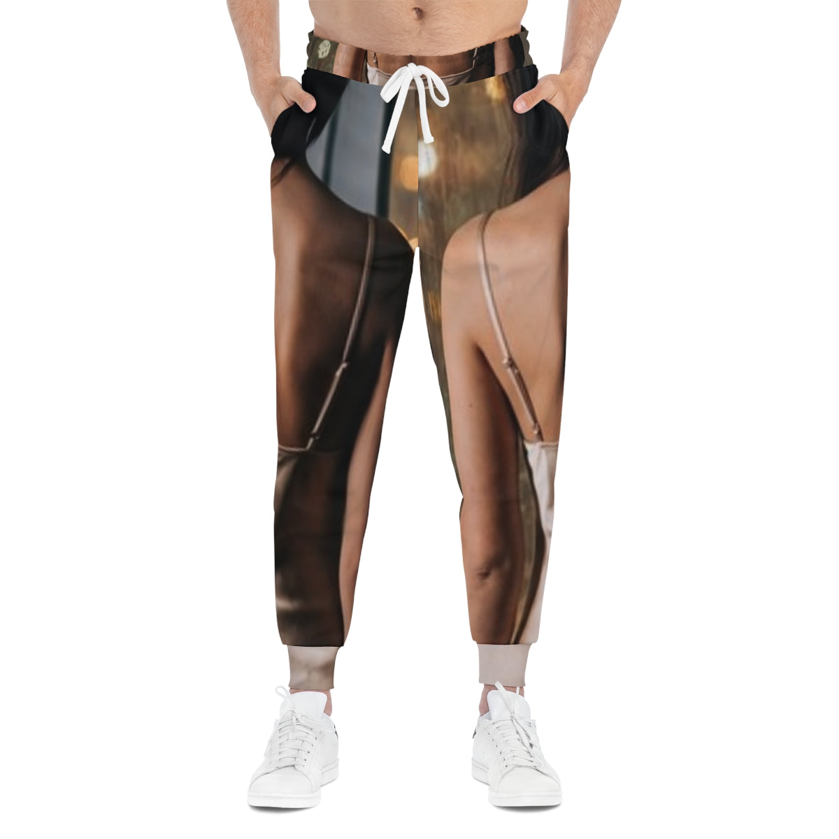 Men's Athletic Joggers - Shimmering City Nights | Echovira...