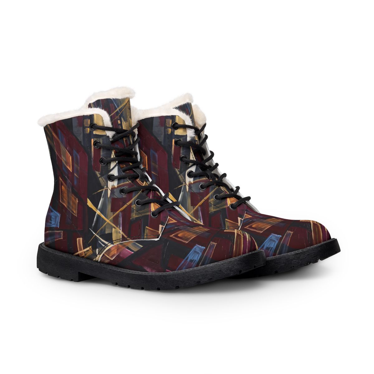 Men's Fur and Leather Boots - Urban Trek | Echovira Gallery
