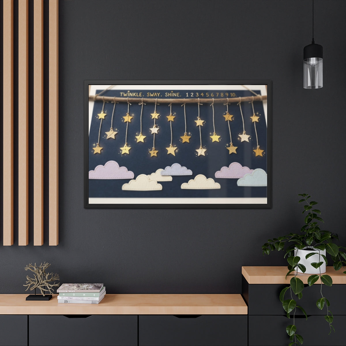 Framed Poster - Twinkle Star Mobile — Landscape (10×8, 12×8...