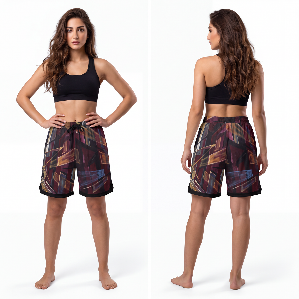Basketball Rib Shorts - Urban Perspective | Echovira Gallery