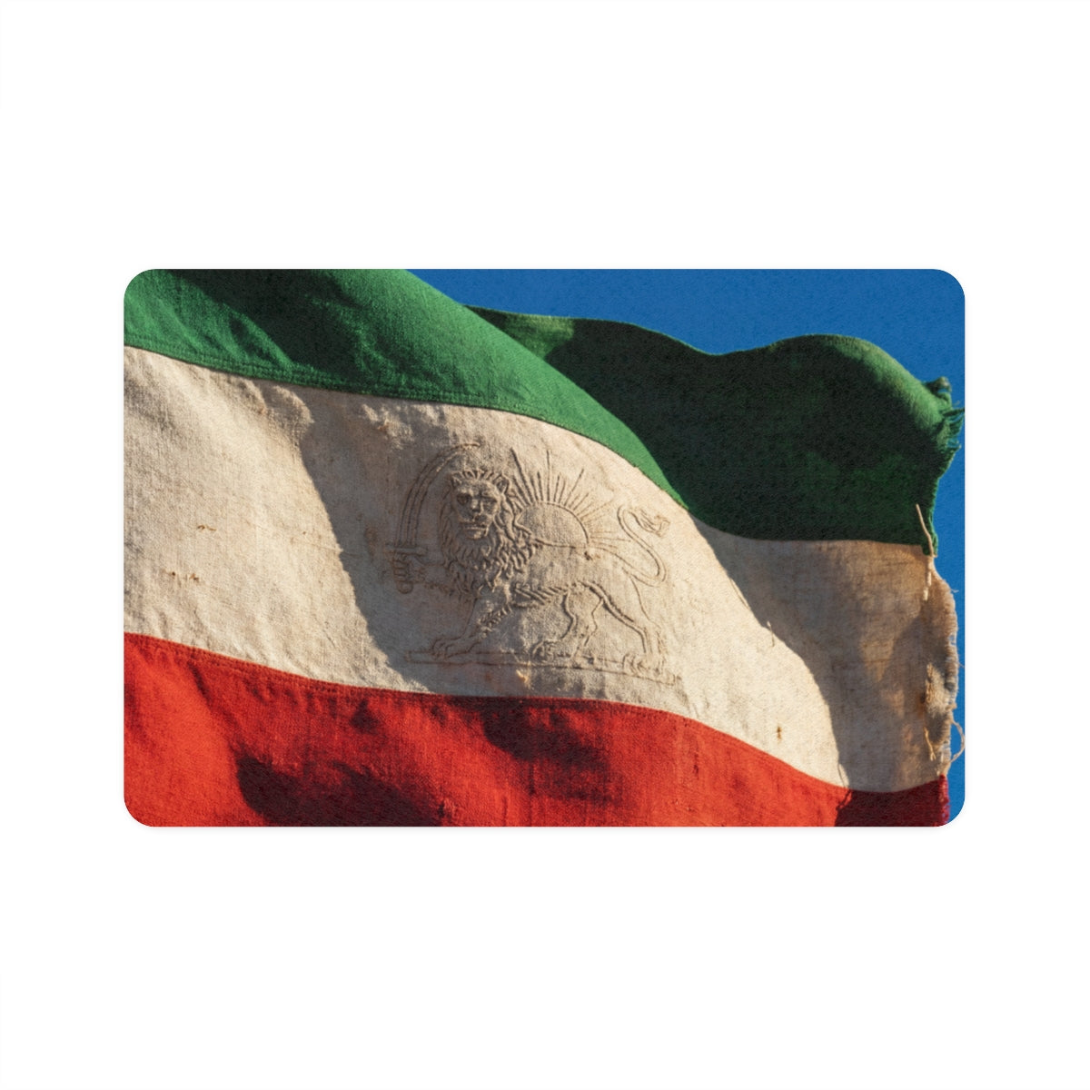 Pet Food Mat (12x18) - Flag