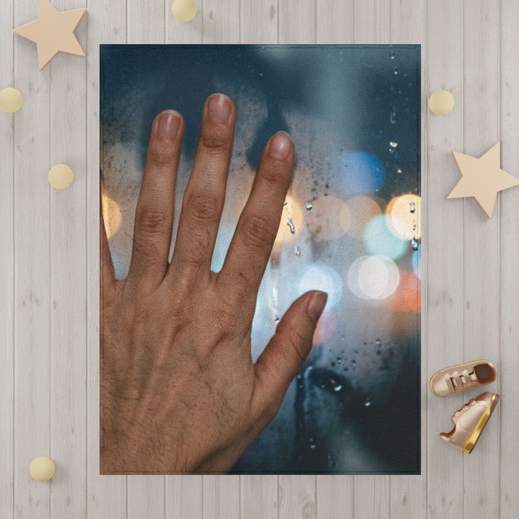 Toddler Blanket Rainy City Window Art