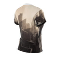 Women's Cut and Sew Tee with Urban Skyline Art