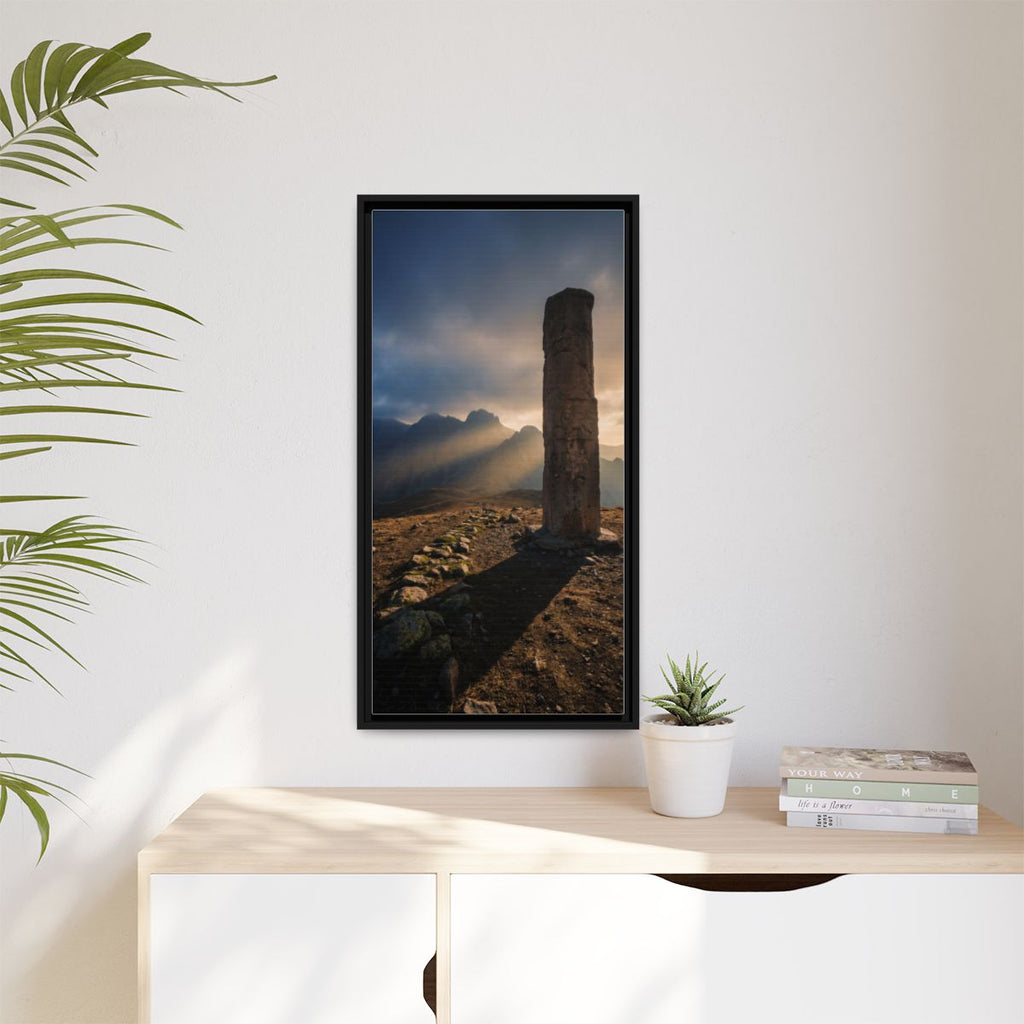 Framed Matte Canvas - Sun Peak