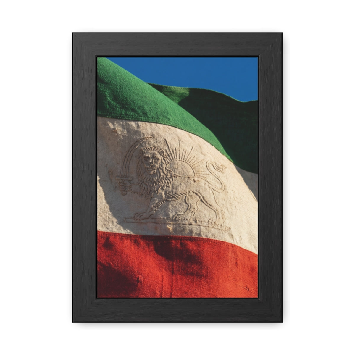 Framed Wall Art - Heritage Flag — Portrait