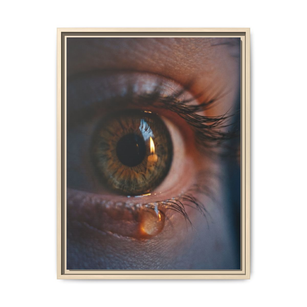 Matte Canvas, Framed - Luminous Tear