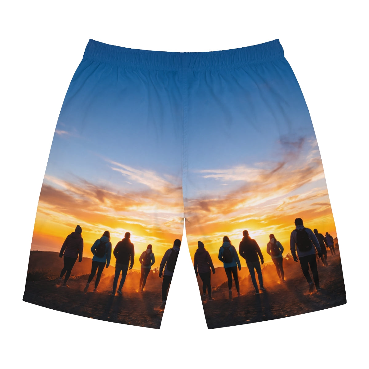Men's Board Shorts - Epic Mountain Sunrise