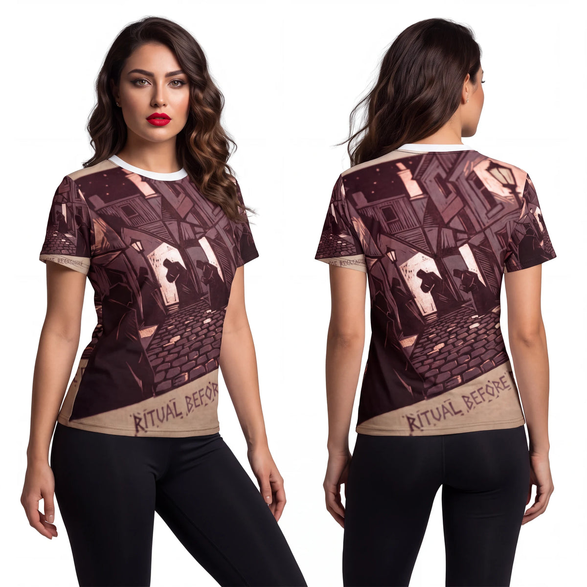 Lantern Lane Cut & Sew Tee with Cloaked Art