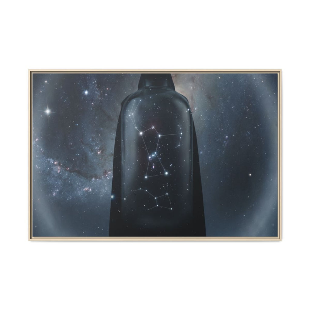 Matte Canvas, Framed - Cosmic Sentinel Orion Constellation...