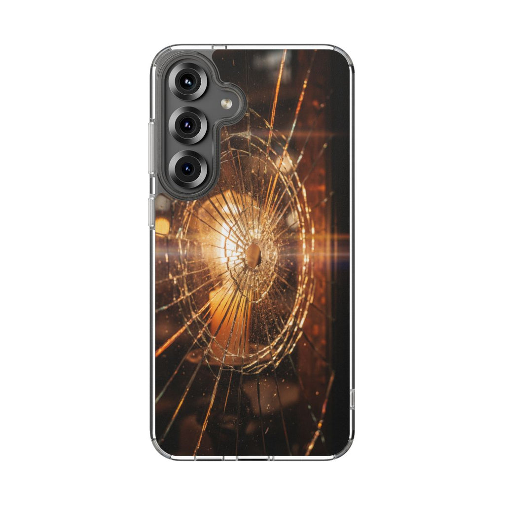 Clear Impact-Resistant Case - Fractured Glow