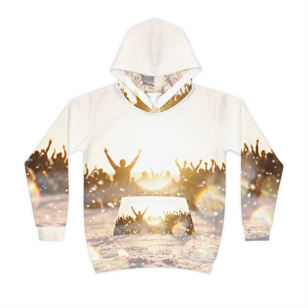 Children's Hoodie Golden Hour Crowd Art