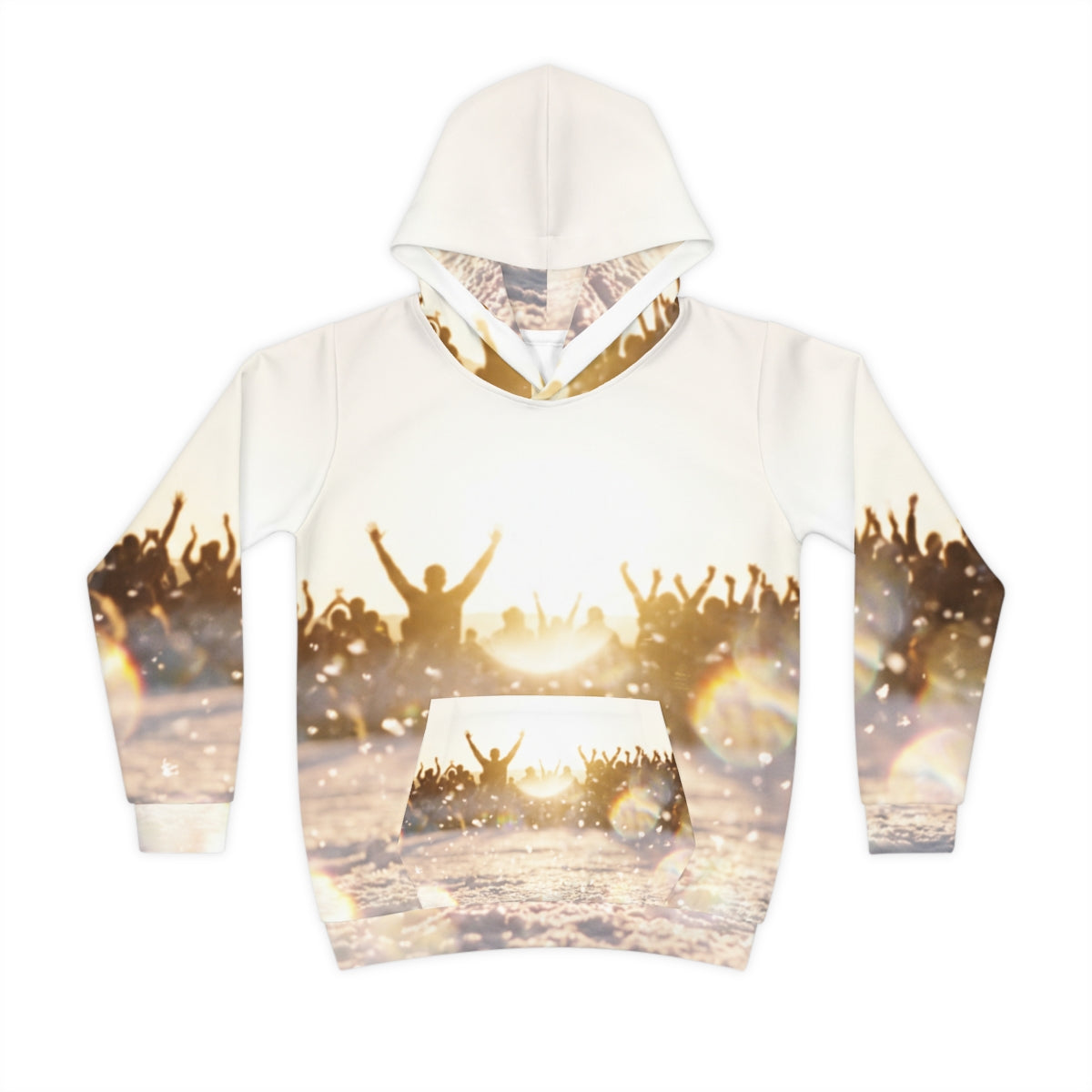 Children's Hoodie Golden Hour Crowd Art