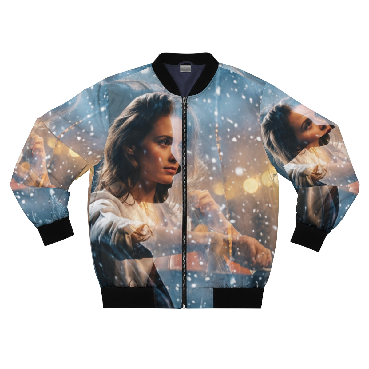 Men's Bomber Jacket - Winter Cello | Echovira Gallery